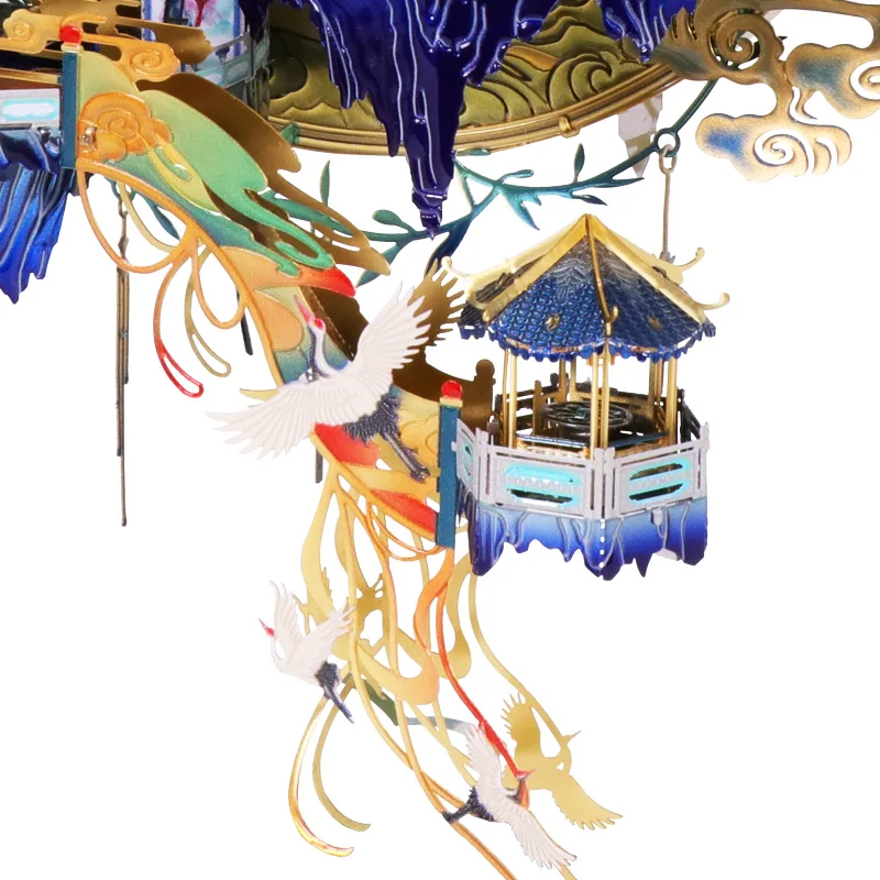 3D полностью металлический трехмерный пазл лунный дворец Высококачественная