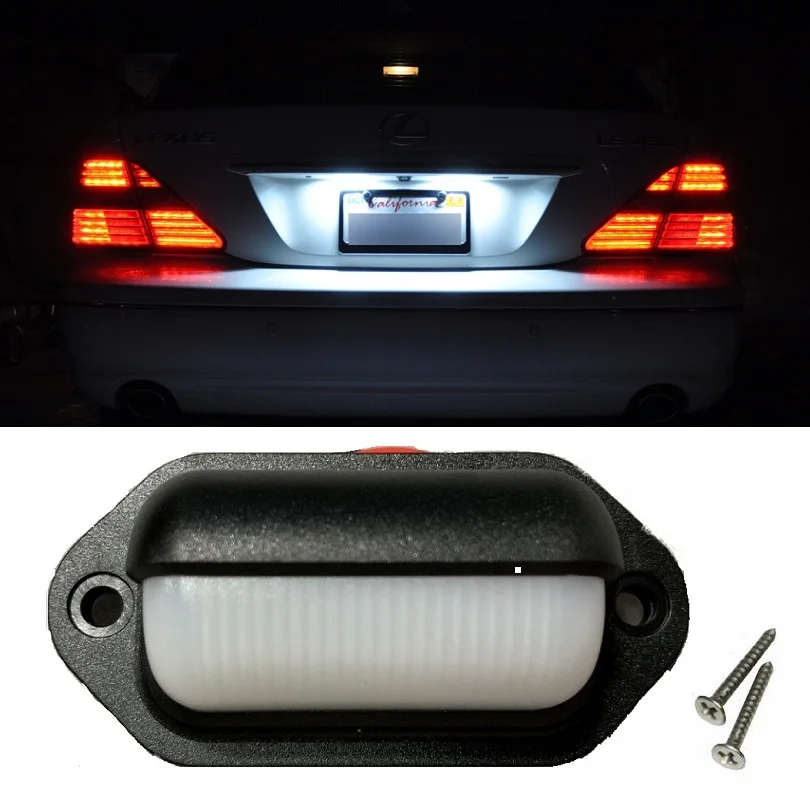 2 шт. светодиодные фонари для номерного знака Автомобильная дверная индикаторная