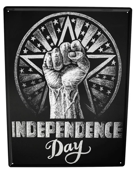 

Tin Sign Nostalgic Independence Day Coffee Bar Decoration Home Decor