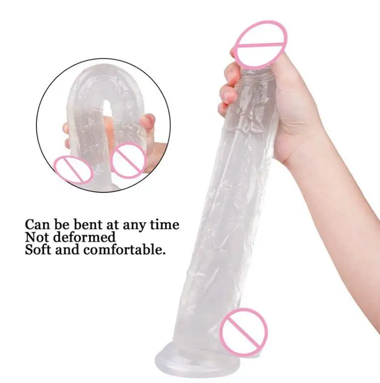 8 inch adult toy novelty sexy women long dildo with silicone suction cup | Dildos