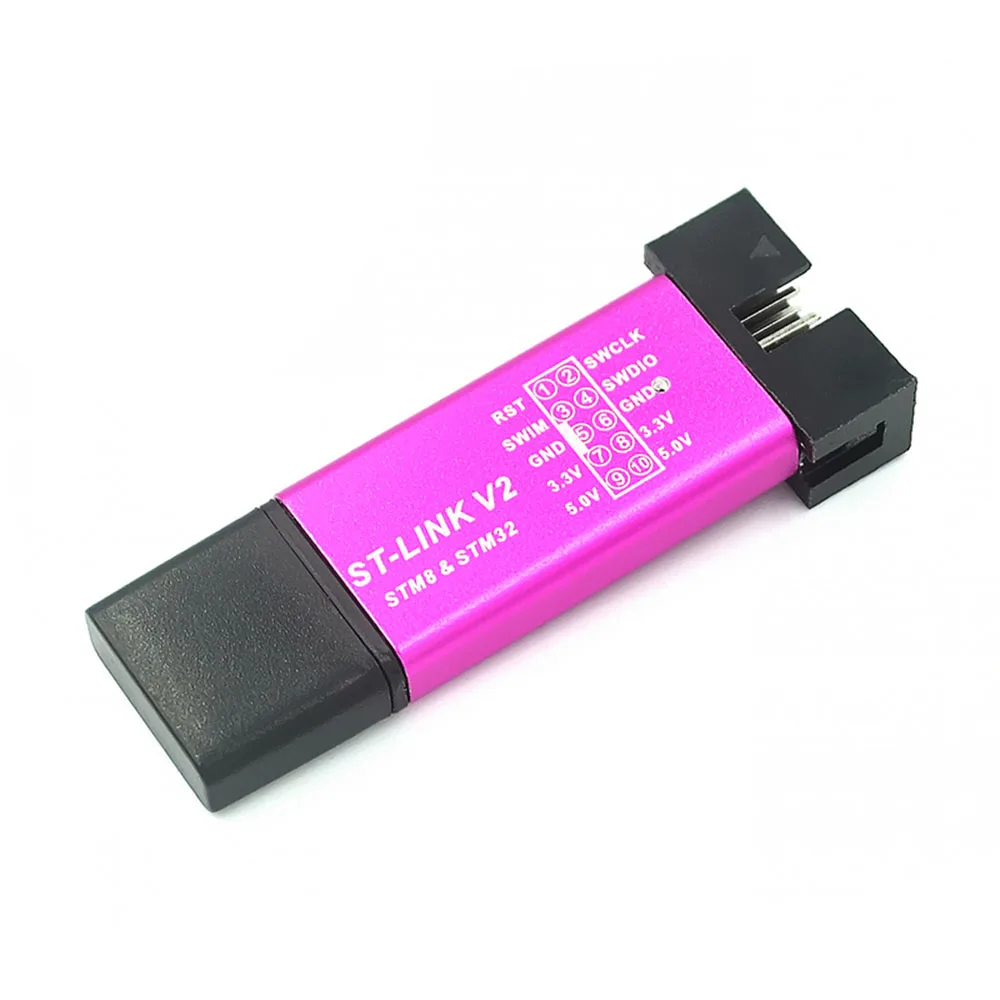 ST-Link V2 новый Stlink мини STM8STM32 симулятор загрузки программирования с крышкой |