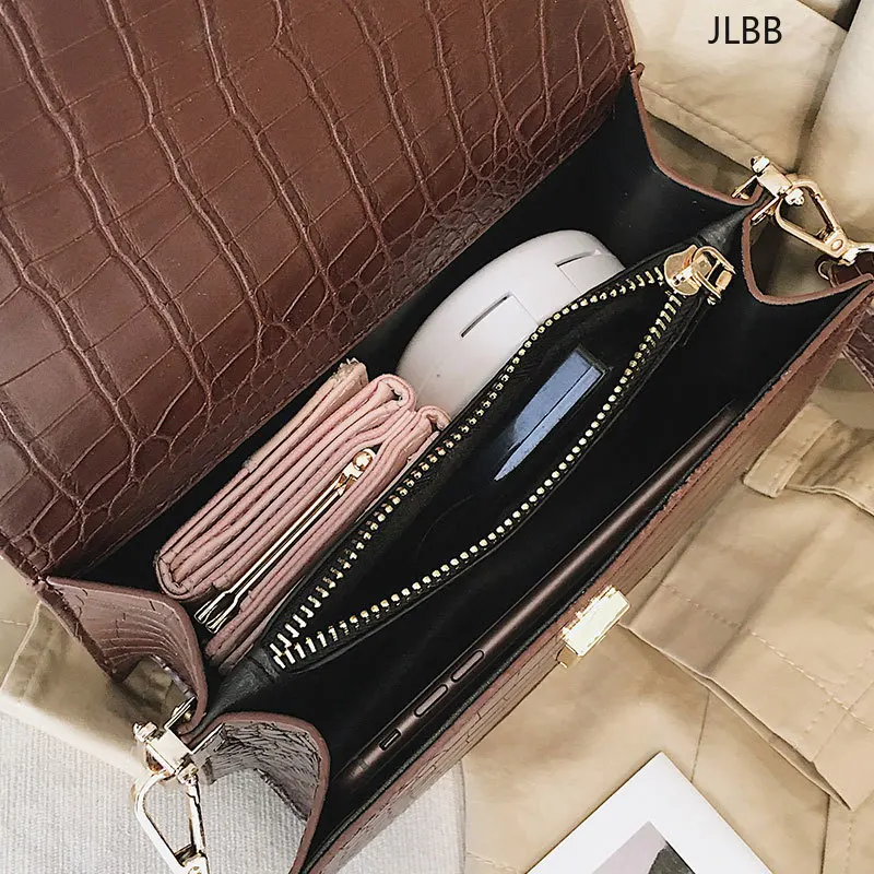 

Women's Designer Luxury Handbag 2020 Fashion New High quality PU Leather Women Handbags Crocodile pattern Shoulder Messenger Bag