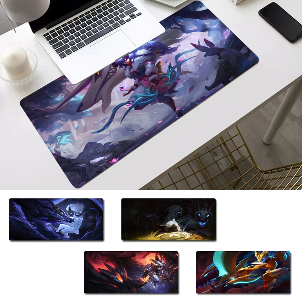 

Fashion League of Legends Kindred Gaming Mouse Pad Gamer Keyboard Maus Pad Desk Mouse Mat Game Accessories For Overwatch