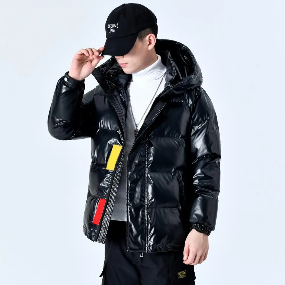 2021 Autumn Winter New Down Jacket Men's Hooded Fashion Casual Down Coat Thick Warm High Quality Plus Size Drop Shipping