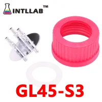 [INTLLAB] GL45 разъем из нержавеющей стали, используемый в лабораторных ферментаторов анаэробный реактор - Цвет: GL45-S3