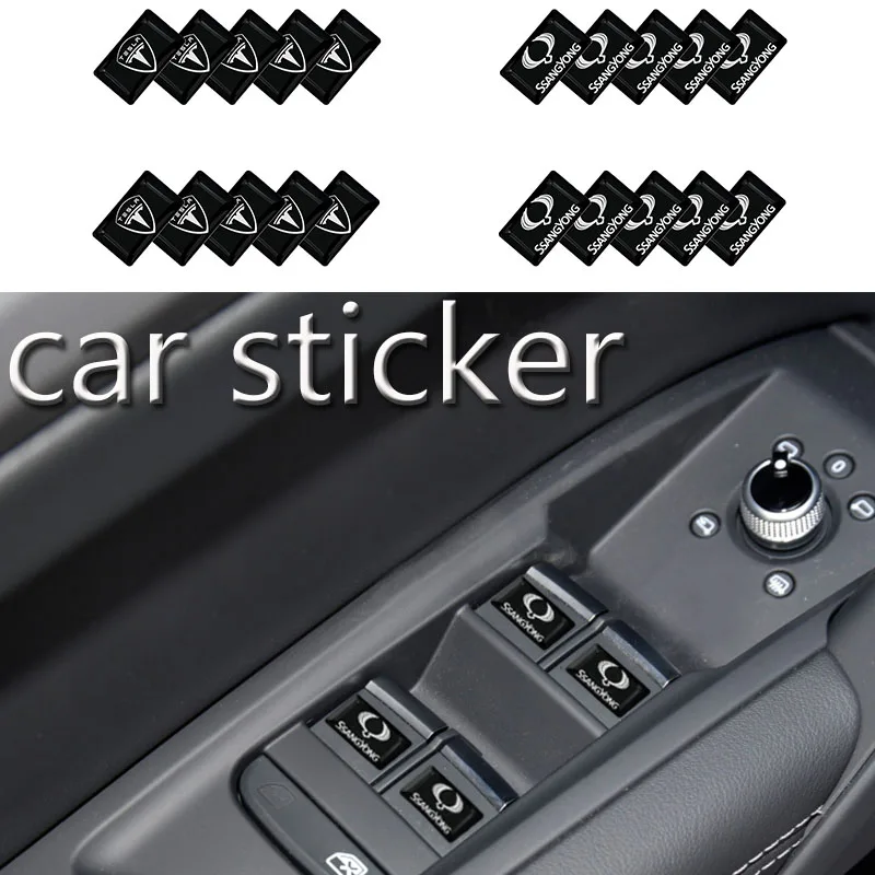 

10pcs/set Car Button Stickers Body Decals for Nissan Qashqai X J10 J11 Trail Tiida Teana Skyline Juke X-trail Auto Accessories