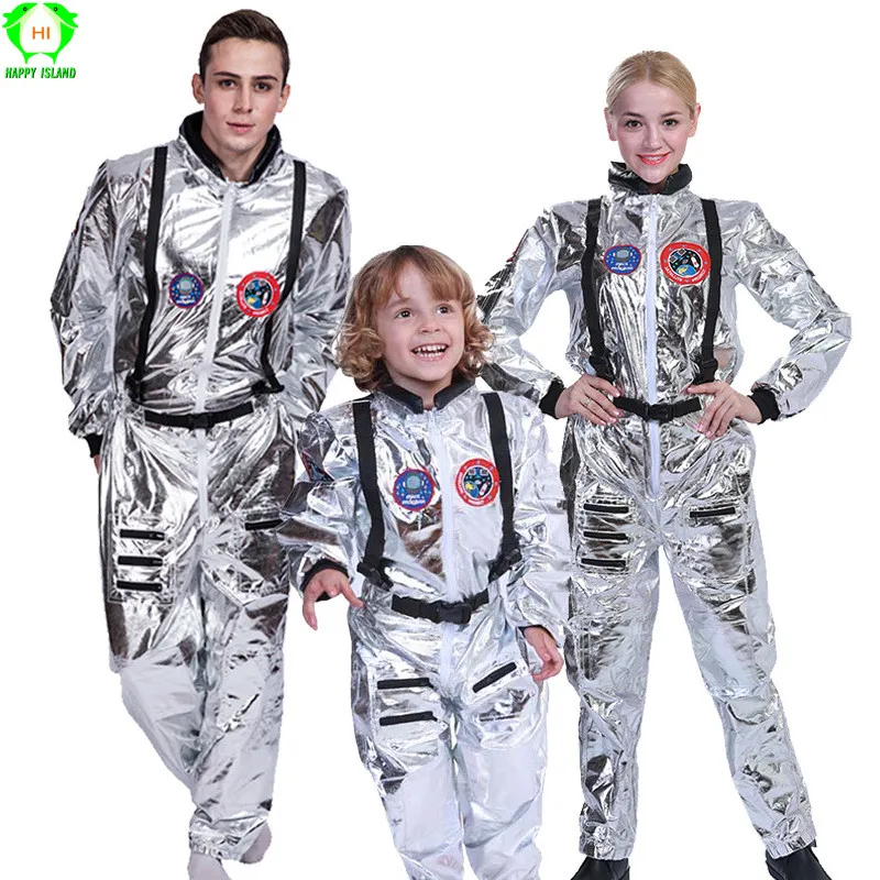 Костюм космонавта для Хэллоуина костюм взрослых женщин косплей семейный