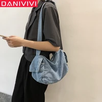fashion women denim bag blue shoulder bag crossbody bags for women new design female jeans large travel mochila 2020