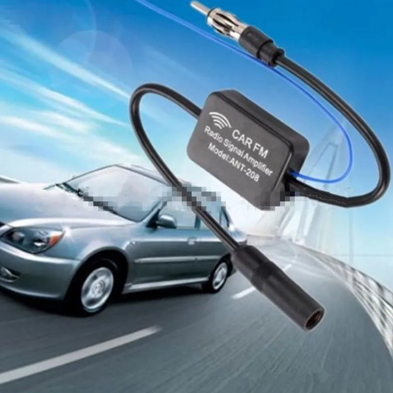 

Universal 12V Car Radio Antenna Amplifier Booster Car Radio FM AM Aerials Signal Amplifier For VW BWM Car Exterior Parts