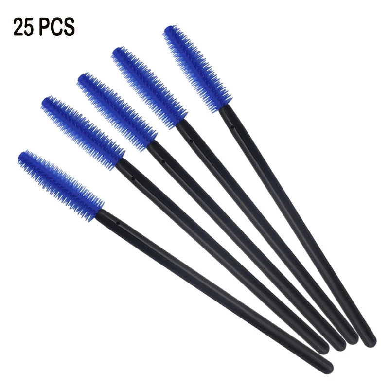 12 50pcs Disposable Eyelash Brush Makeup Brushes Mascara Wands Applicator Spoolers Eyebrow Brush For Eyelash Extension Makeup Tools - Handle Color: 12