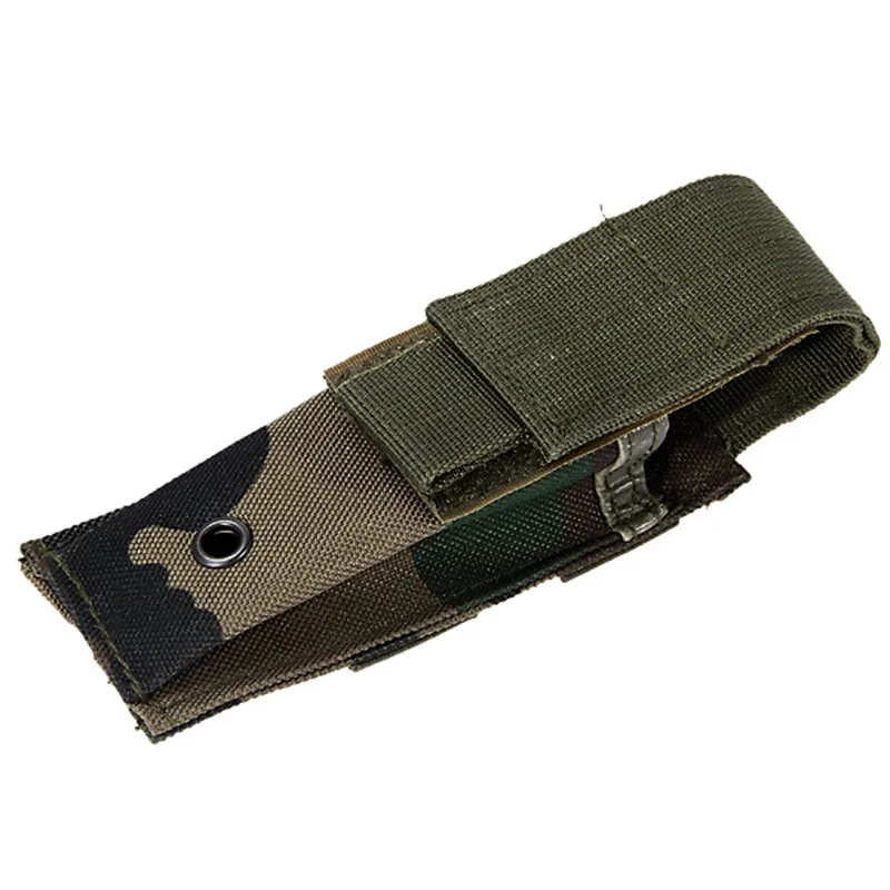 Camo Многофункциональный практичный Тактический нейлоновый фонарик кобура складной нож подсумок Охота Кемпинг Спорт на открытом воздухе - Цвет: Camo