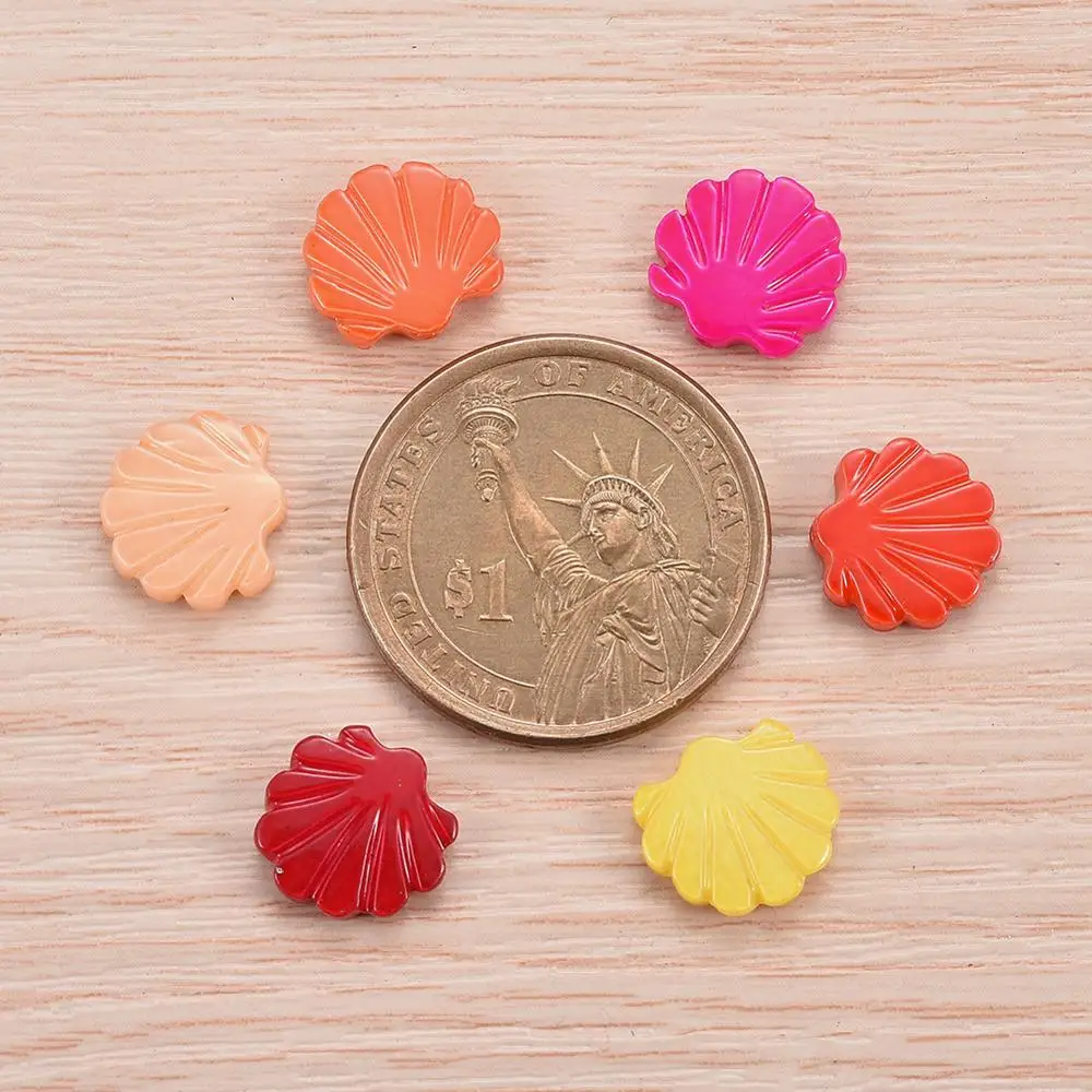 100 шт. пресноводные бусины в форме ракушек окрашенные фестона для изготовления