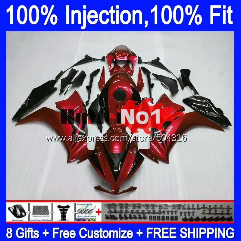 

Injection For HONDA CBR 1000RR 1000 CBR1000 RR 2012 2013 14 15 16 118MC.88 CBR1000RR 12 13 2014 2015 2016 Fairing wine red hot