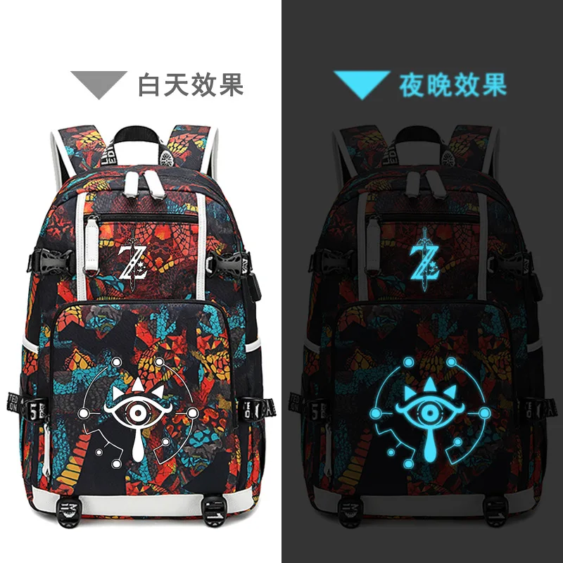 Легенда о Зельде дыхание дикие световой рюкзак студентам школьная сумка ранец