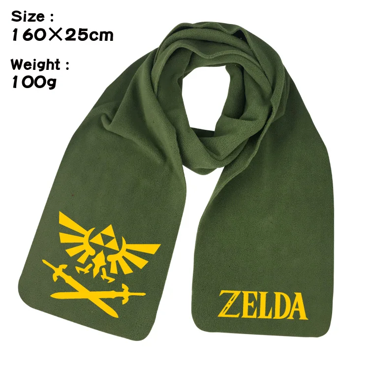 Legend of Zelda шарф Зимний Теплый мягкий плюшевый костюм для косплея Triforce шарфы