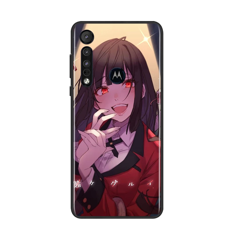 

Anime Girl Cartoon for Motorola G9 G8 G Edge One E7 E6 Power Lite Marco Hyper Fusion Plus Play Black Phone Case