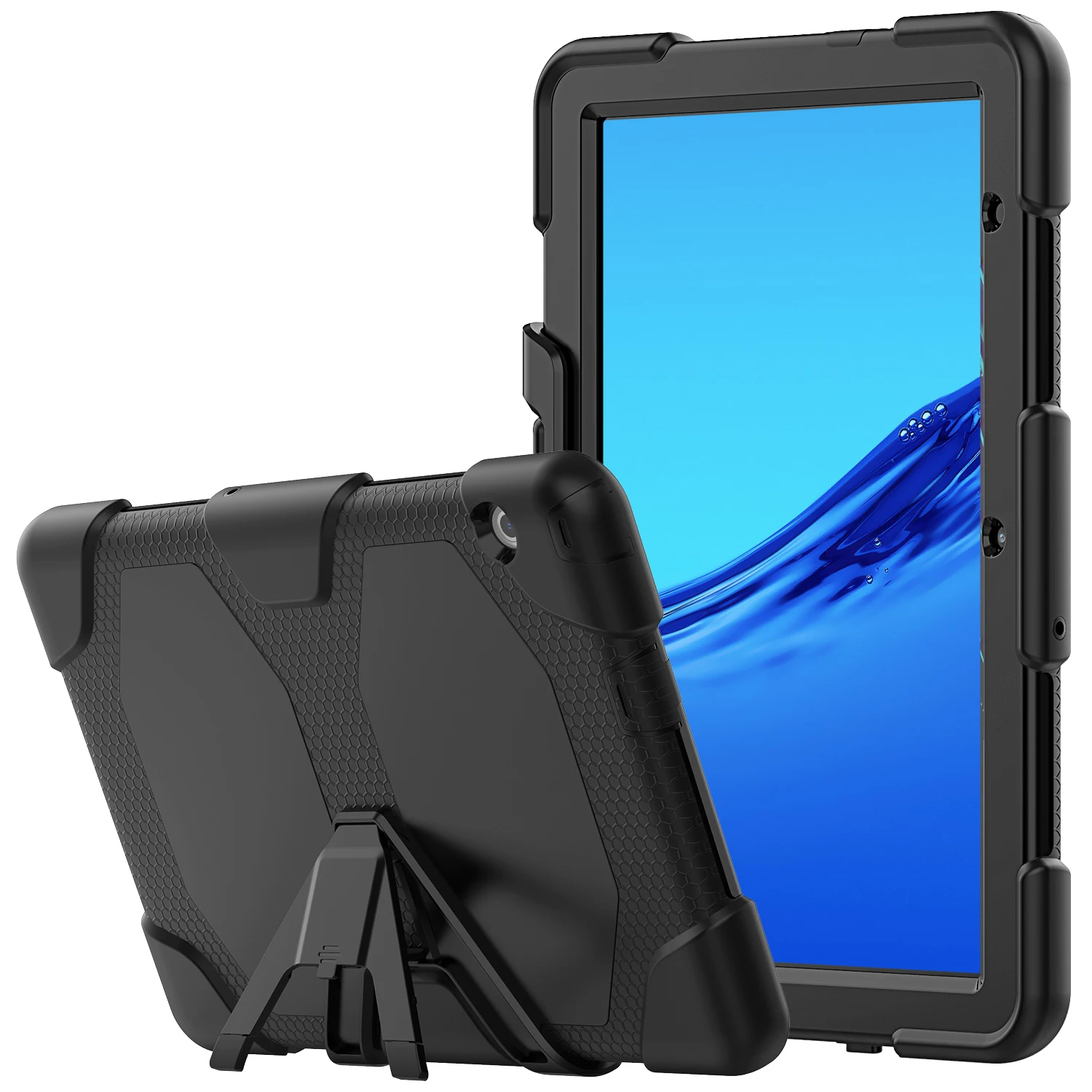 Сверхмощный защитный чехол для huawei mediapad t3 10 мягкий силиконовый на весь корпус с