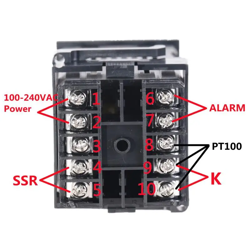 100 240VAC PID REX C100 Температура контроллер диапазон от 0 до 900C SSR40A K регулятор