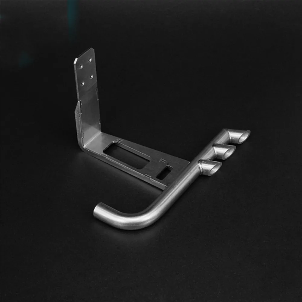 Тройник для радиоуправляемой модели 1/14 TAMIYA металлическая выхлопная труба