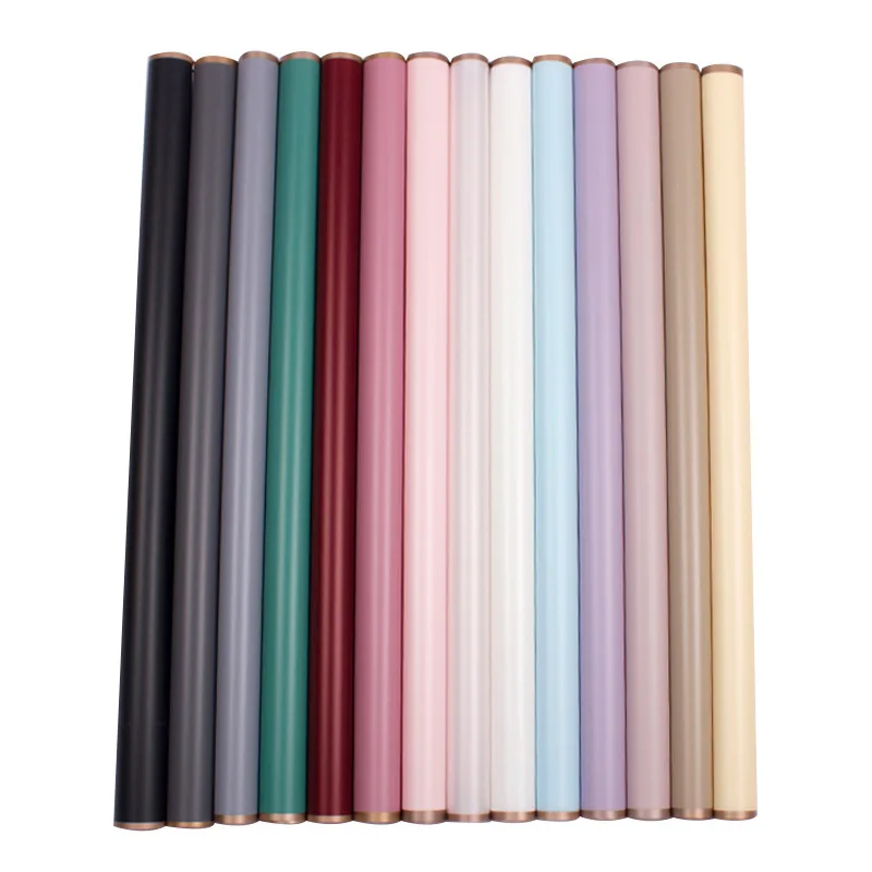 20PCS Golden Border Bouquet Wrapping Paper Translucency Waterproof Wrap Florist Pack Material Wedding Decorations Supplies - купить по