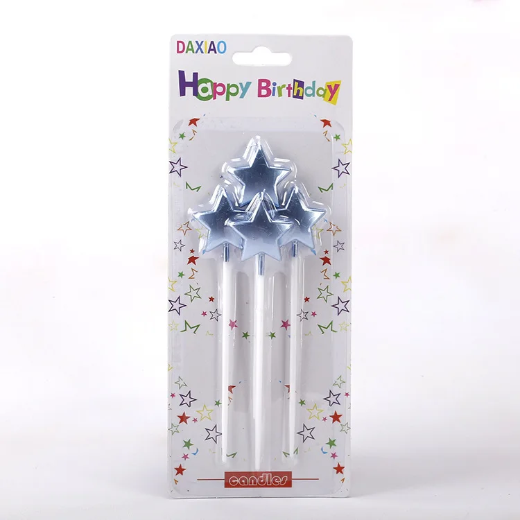 21 1 комплект, милые золотые свечи с надписью «Happy Birthday», Топпер для торта, Детские вечерние праздничные свечки для украшения торта - Цвет: 21