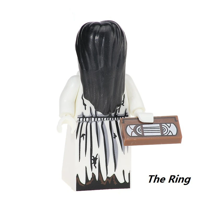 The Ring Одиночная распродажа, набор колец из фильма ужасов, Billy Freedy Jeepers, криперы, Leatherface, комедия, строительные блоки, комплекты кирпичей, игрушки - Цвет: The Ring