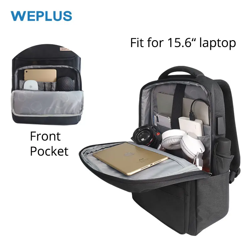 WEPLUS 15 6-дюймовый рюкзак для ноутбука мужские рюкзаки подростков повседневные