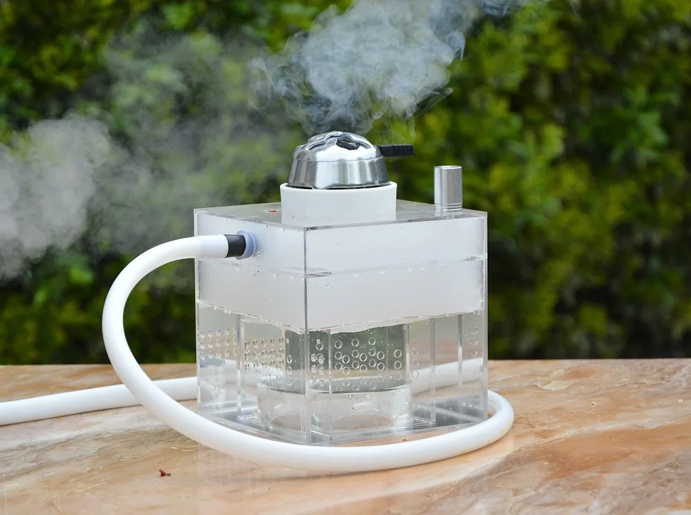 Трубка для кальяна набор кальян со светодиодный светильник Sheesha силиконовая чаша Шланг Весна уголь щипцы Chicha Narguile аксессуары