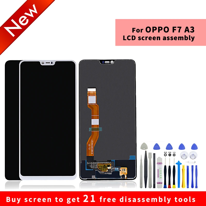 

For OPPO F7 A3 LCD display High quality HD brand new screen assembly with Disassembly tools
