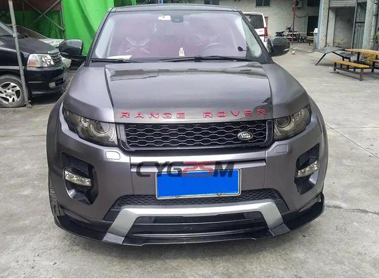 Карбоновый передний бампер спойлер автомобильный диффузор для Land Rover Range Rover Evoque 2012 2013