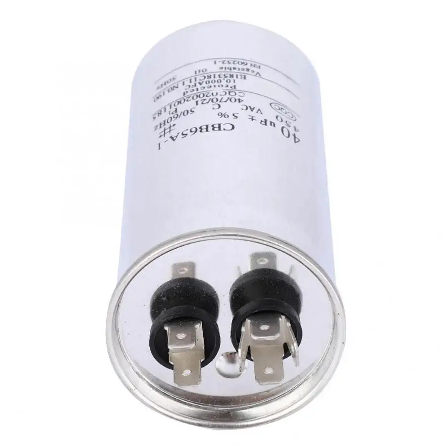 40 мкФ компрессорный конденсатор CBB65 450V из алюминиевой фольги воздушный пусковой