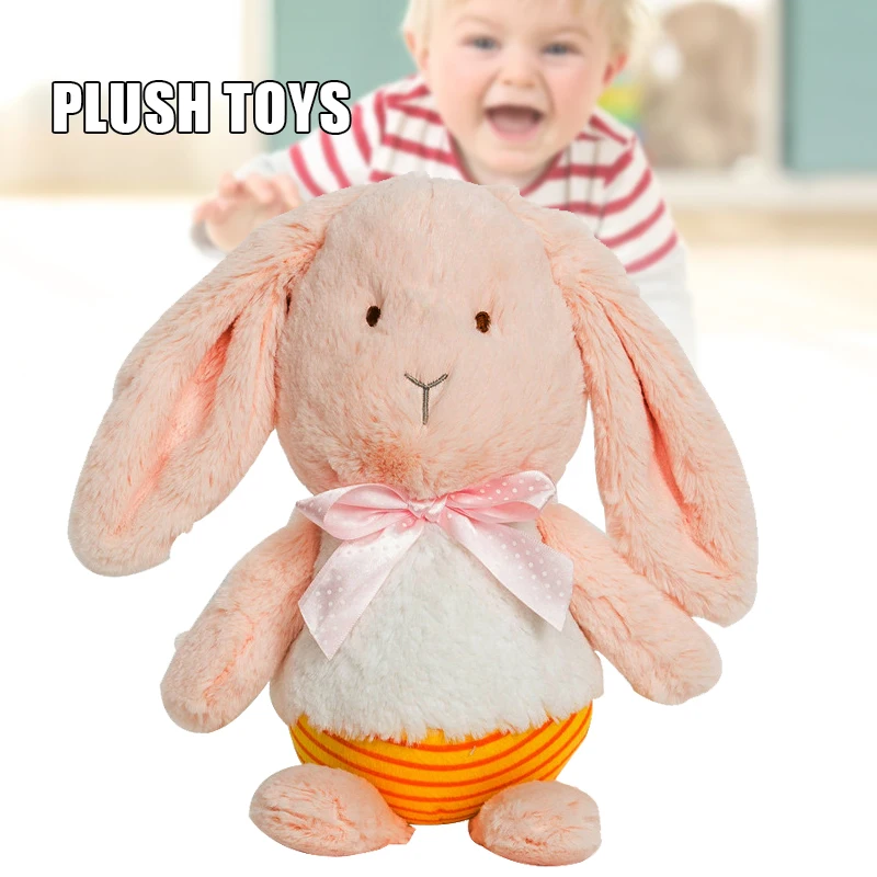 

Очаровательный плюшевый кролик, мягкая игрушка-Зверюшка, мягкая кукла, украшение для дома и офиса, 3D декоративная подушка, подарок на день р...