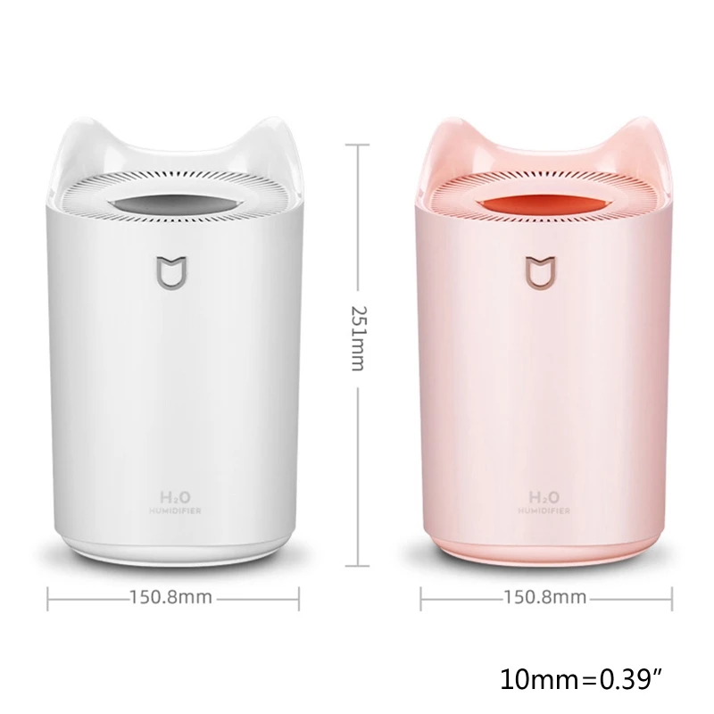 

Double Nozzle Mini Air Humidifier USB Mist Maker Beauty Replenishing Diffuser 517C