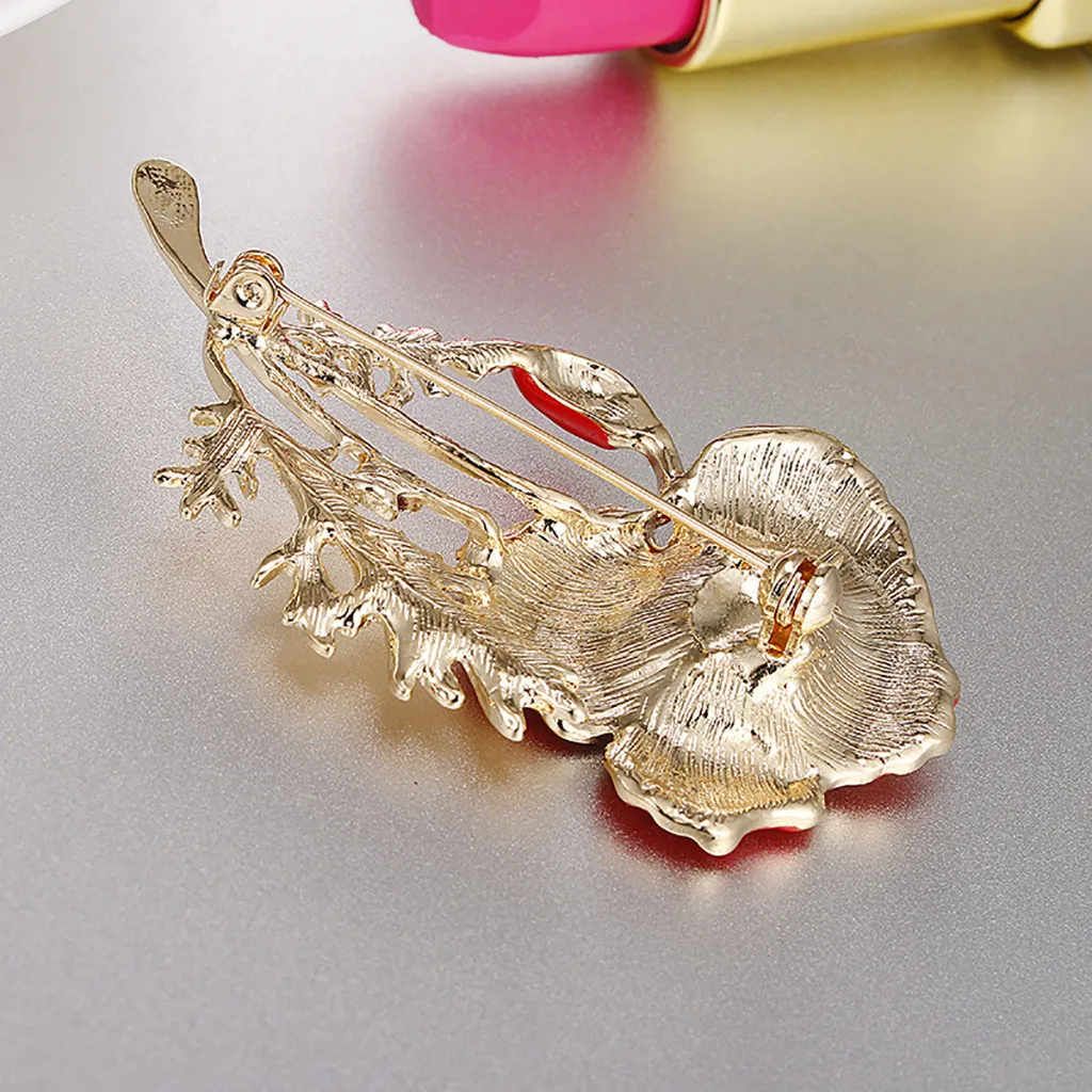 Women Creative Boutonniere Mother Day Carnation Red Drip Brooch 33 | Украшения и аксессуары