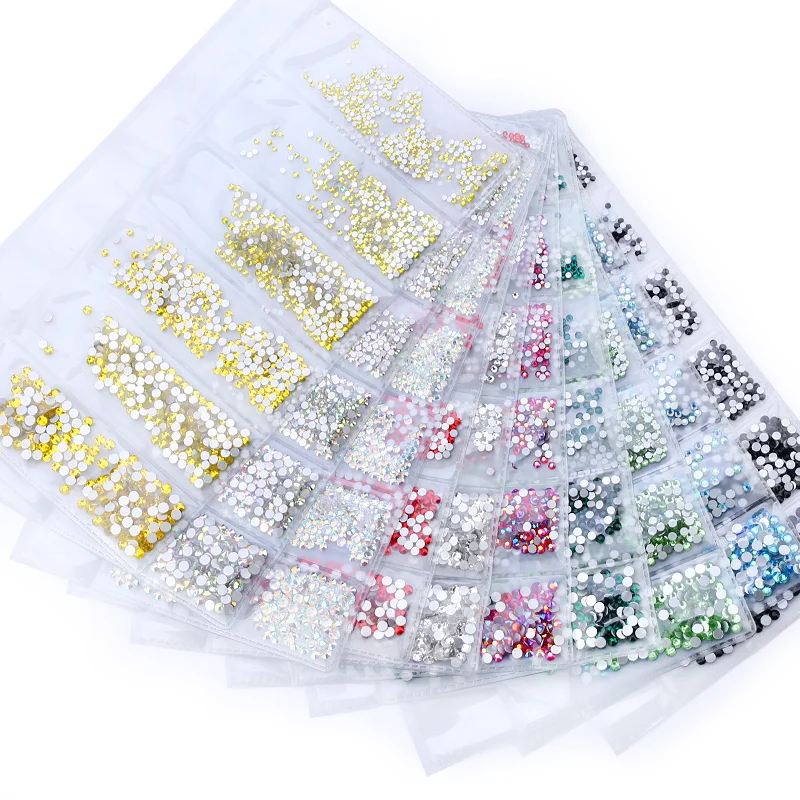 1440 шт. многоразмерные Кристаллы Стразы для ногтей украшения кристалл страз