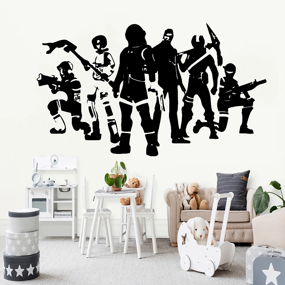 Настенный игровой стикер битва PS4 геймера украшения дома для Спальня детской