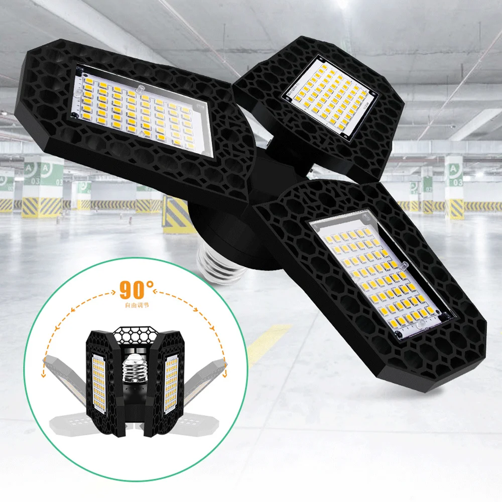 

1PC Deformable LED Bright Home Workshop Garage Folding Lamps 22.6*22.6*22.6CM