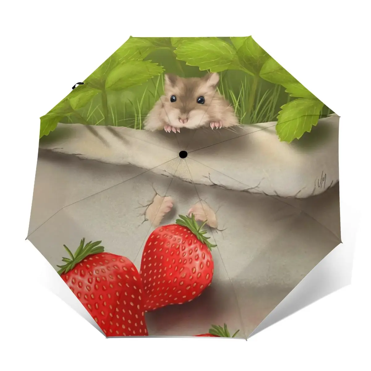

Mouse Umbrella Anti UV Automatic Umbrella Creative Design Reinforced Golf Umbrella
