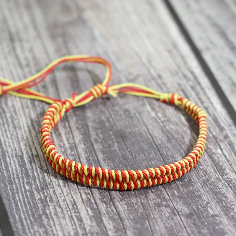 Плетеный веревочный браслет в богемном стиле для мужчин и женщин регулируемый из