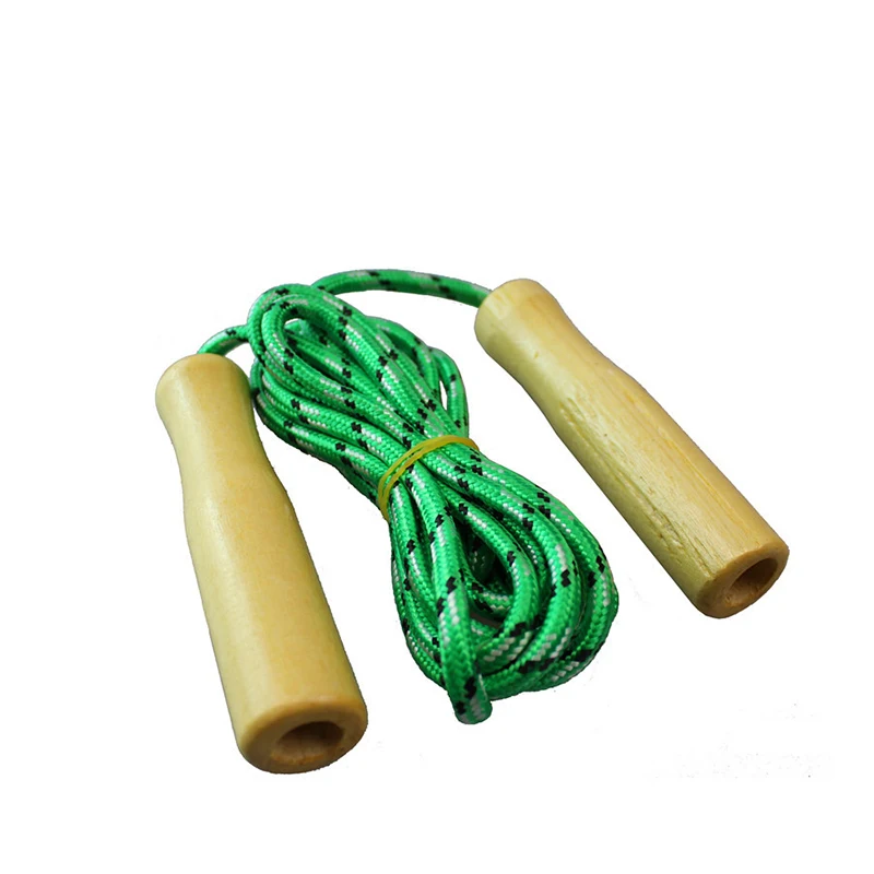

Jump Rope Fitness Crossfit Children Wooden Handle Single Skipping Rope Workout Gym Accessories Jumping Rope Training Equipment