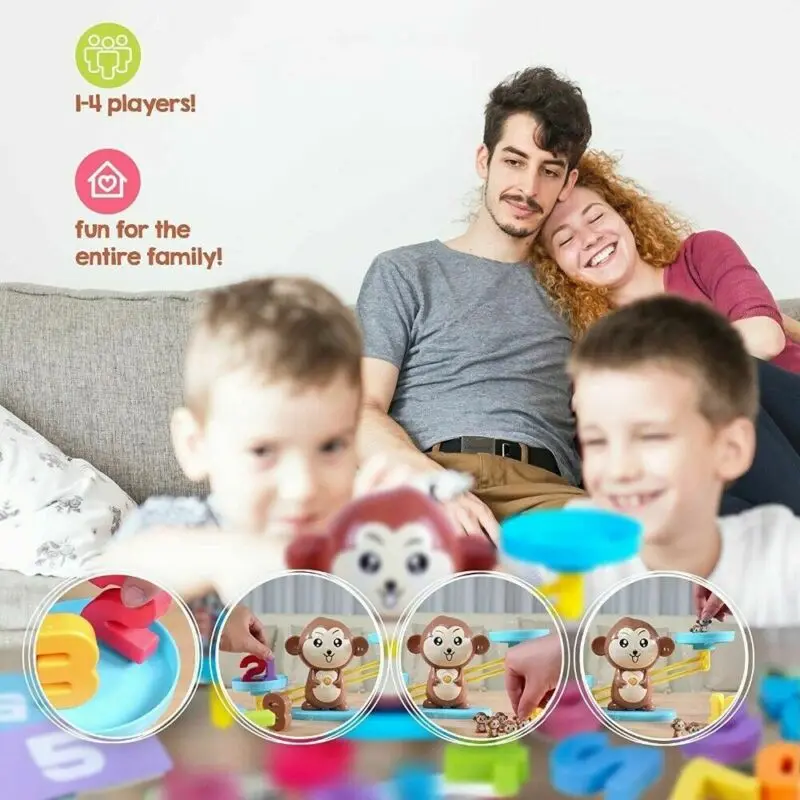 2019 Newest Hot Funny Cartoon Animal Balance Scale Math Game Learning Kids Educational Toy Candy |