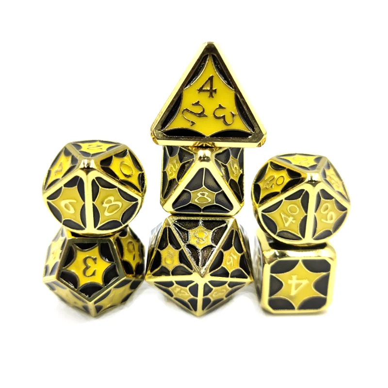 

7 шт., Металлические Мини-кости для ролевых игр