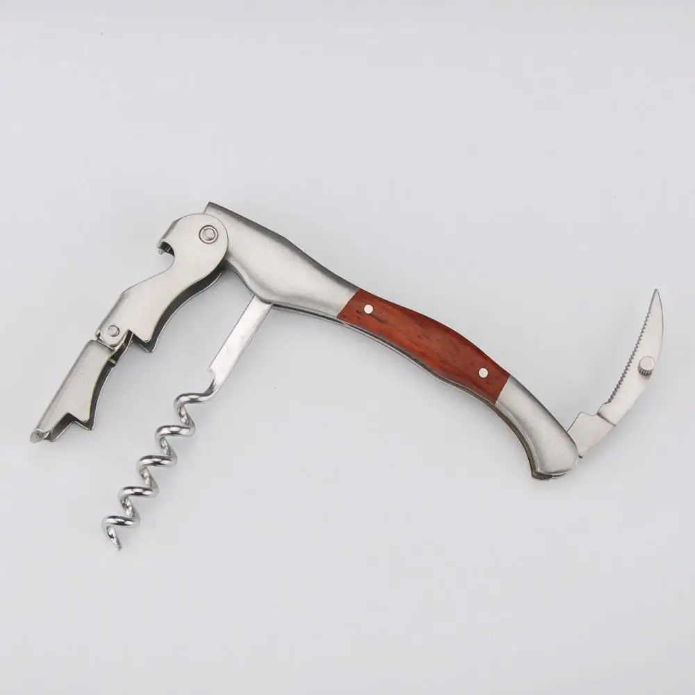 Forkry sommelier wine opener waiter's friend corkscrew bottle cork remover with handle |