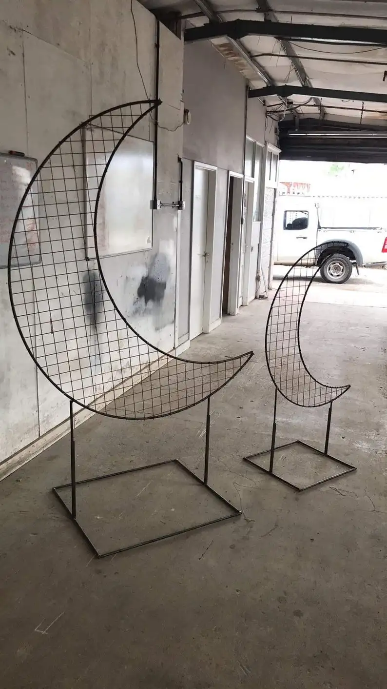 

mesh moon backdrop . crescent moon backdrop for wedding backdrop Party backdrop