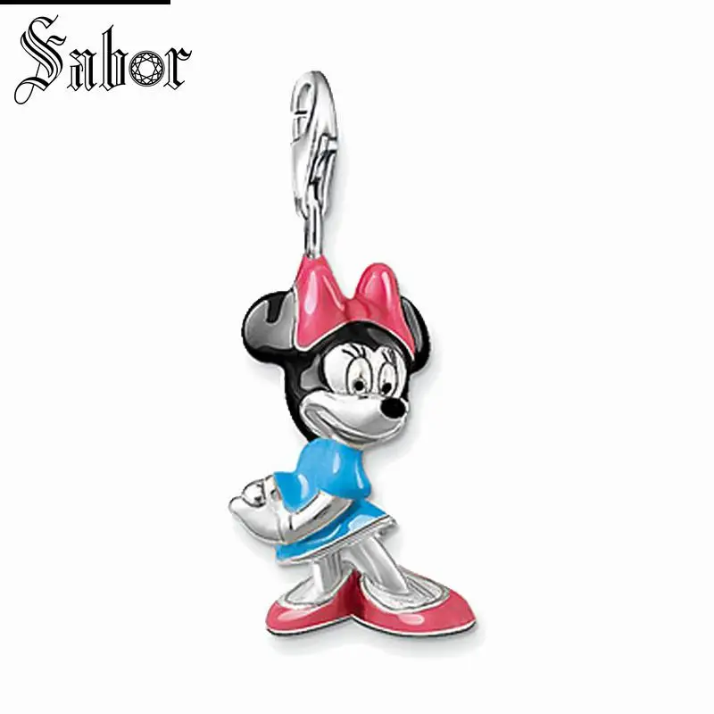 Женская подвеска thomas Mouse с серебряным покрытием для браслета ювелирное изделие