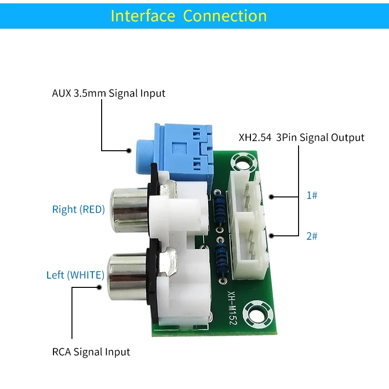 Соединительная плата для разъема наушников UNISIAN аудио разъем RCA aux3.5 мм к