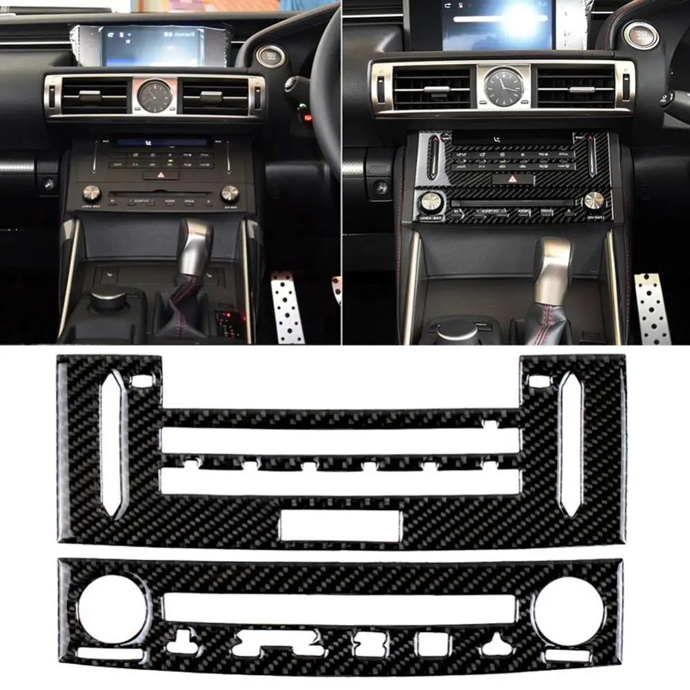 

2Pcs/Set Car CD Navigation Screen Panel Stickers Fit Right Drive Car Accessories
