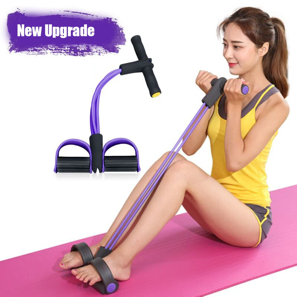 Четыре трубки сидячий ралли Пилатес сопротивление группы с педалью коленей