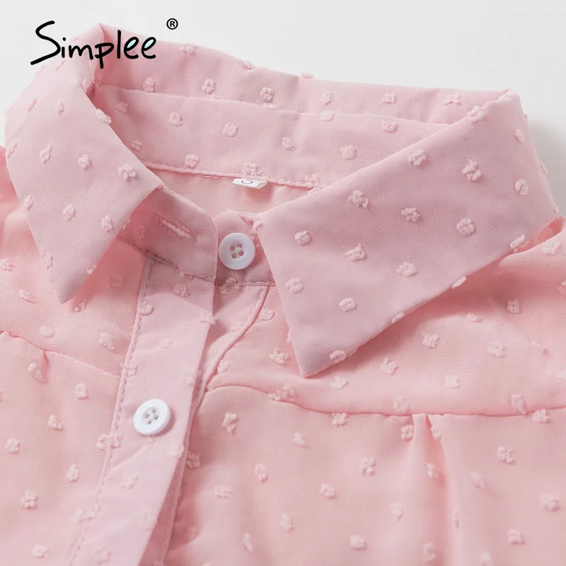 Женская блузка с длинным рукавом Simplee белая Повседневная офисная леопардовым