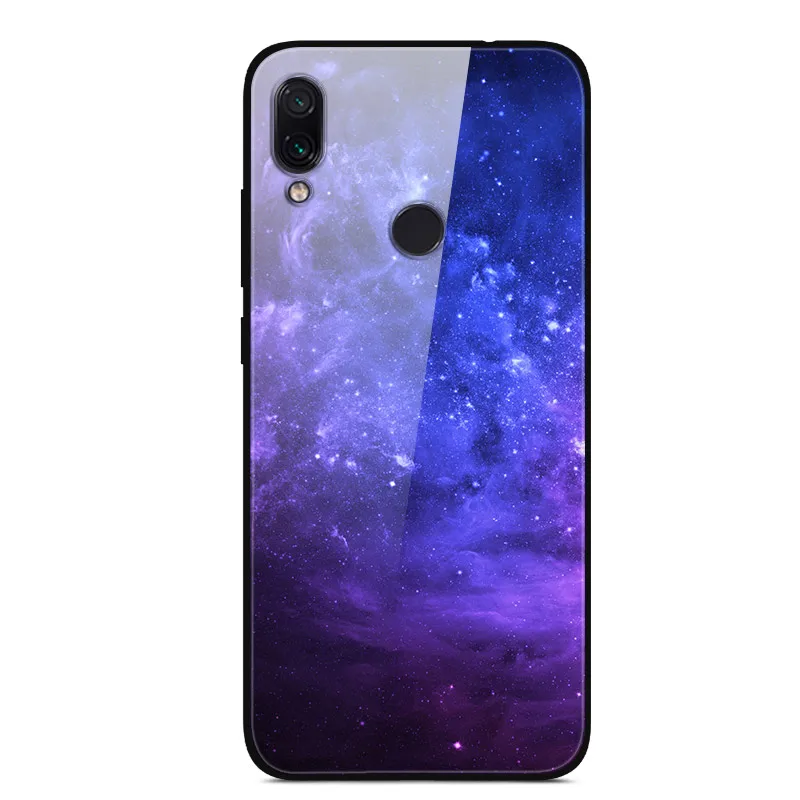 31 Для Xiaomi Redmi 7 Чехол из закаленного стекла твердая задняя крышка для Xiaomi Redmi Note 7 чехлы для телефонов силикон бампер Coque на Redmi7 Note7 - Цвет: 31
